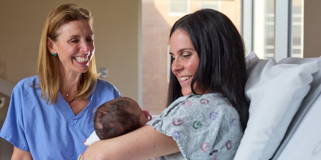 Mother, baby and nurse