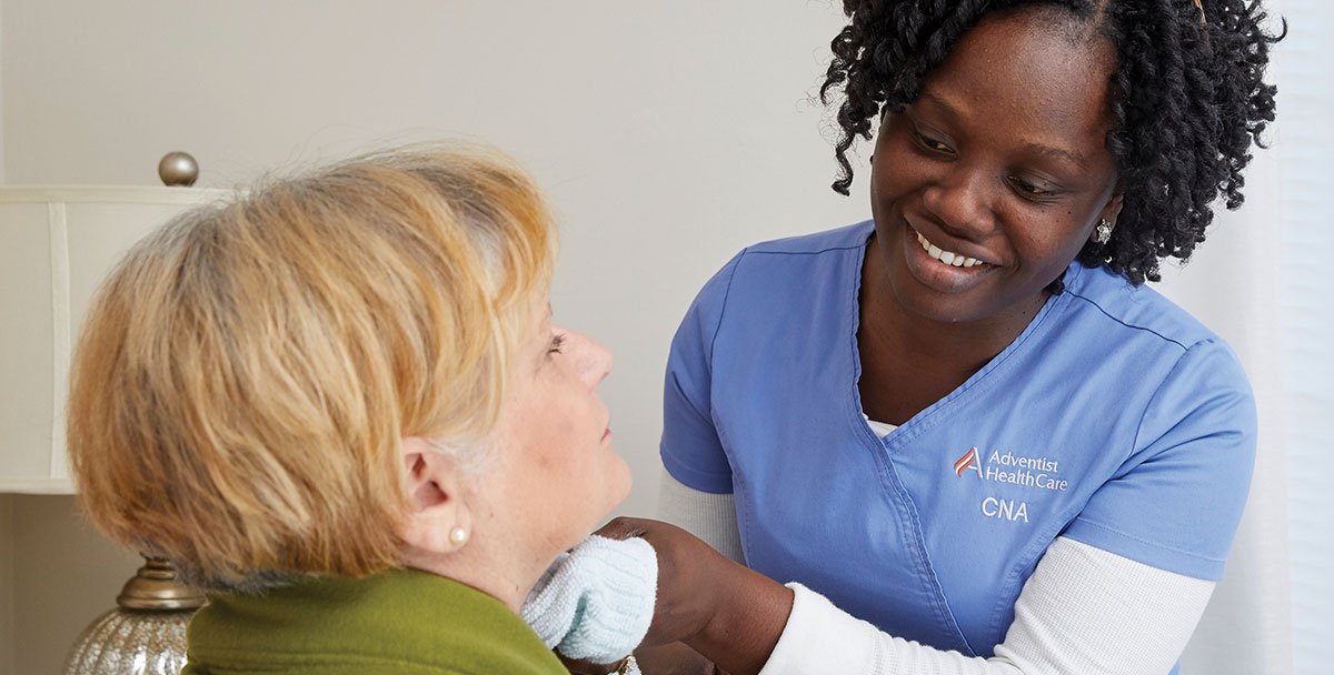 nurse with patient