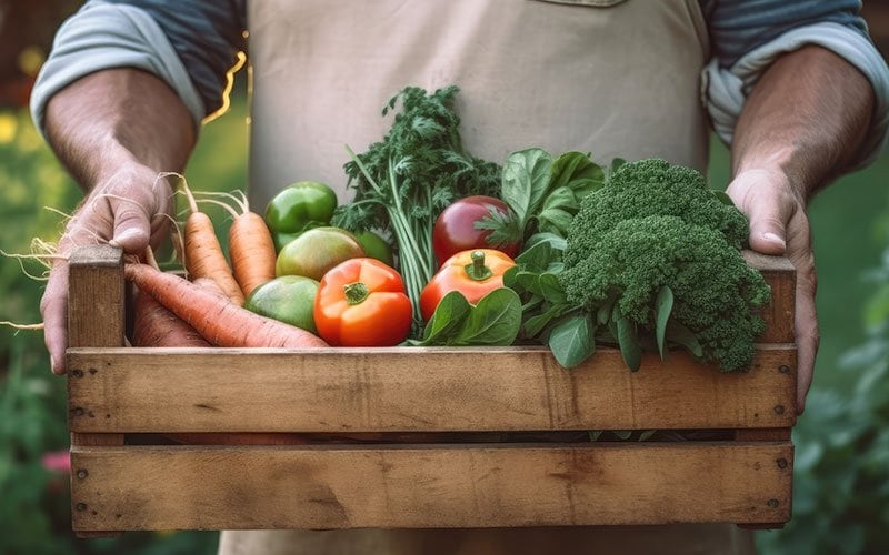 produce in basket